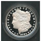 2024-S Proof Morgan Silver Dollar in OGP w/COA