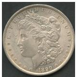 1890 Morgan Silver Dollar Store Card (?)