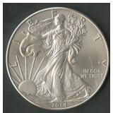2014 ASE Silver Eagle 1 ozt Silver