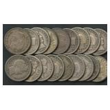 18- Mixed Mid-Grade Liberty Head Barber Dimes