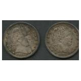 1916 and 1916-S Liberty Head Barbers Quarters