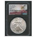 2021 Type 1 ASE Silver Eagle NGC MS 70