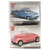 Model Car Kits AMT 37 Cabriolet & 1966 Mustang