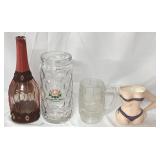 Liquor Glass Stein, Mug, Bottle & Novelty Mug Lot