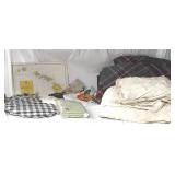 Comforter, Bedspread (damaged) & Quilted Sham