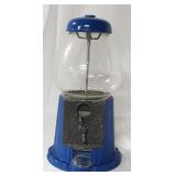 Blue Carousel Bubble Gum Machine 11"
