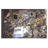 Box of Fashion Jewelry Gold Tone
