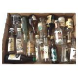 Miniature Empty Collectible Liquor Bottles