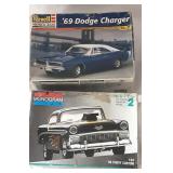 Model Car Kits 69 Dodge Charger & 56 Chevy