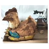 Outdoor Porch Garden Decor Rooster & Cow Bell