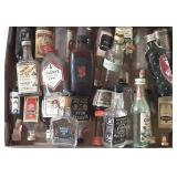 Miniature Empty Collectible Liquor Bottles