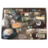 Miniature Empty Collectible Liquor Bottles