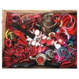 Box of Fashion Jewelry Red & Pink Shades