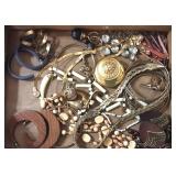 Box of Fashion Jewelry Gold Tone