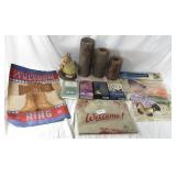 Tealight Candle Holders, Books, Garden Flags