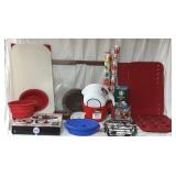 Kitchen Box Lot Bowl, Spice Rack, Cutting Boards