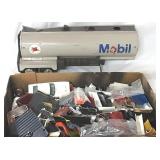 Junkyard Model Car Parts Lot & Mobil Tanker