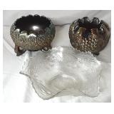 Carnival Glass Bowls As Is