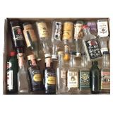 Miniature Empty Collectible Liquor Bottles