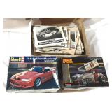 Large Box Full of Car Instruction Sheets + Kits