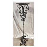 Wrought Iron Pillar Candle Holder