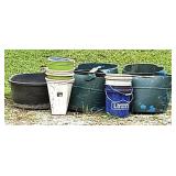 Planters, Tuff Stuff Oval Tub w/Holes, Yard Art