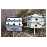 Martin Bird Houses Hexagon & Pioneer House w/Pole