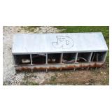 Chicken Coop Nesting Box Galvanized 6 Hole