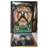 Framed Posters 3 Stooges & Vegas Vacation Chevy