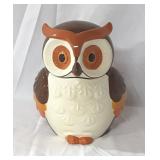 Ceramic Perched Owl Cookie Jar