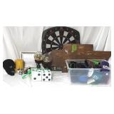 Man Cave Decor, Koozies, Wood Plaque, Dart Board
