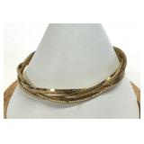Vintage UTC Italy 925 Silver Braided 7" Bracelet