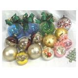 Blown Glass Ornaments Box Lot