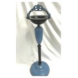 Vintage Floor Cast Metal Ashtray Art Deco 27" tall