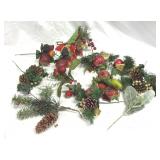 Christmas Floral Picks Greenery Pinecones & Fruit