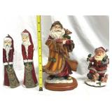 Santa Claus Figurines and Candles