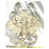 Mackenzie Childs Sconce/Candleholder Leaf Design