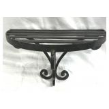 Wrought Iron Half Round Wall Shelf