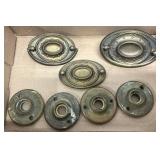 Antique Brass Lot Drawer Pulls & Rosette Knobs