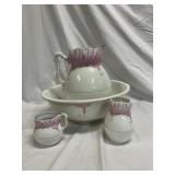 Johnson Brothers Pink Royal England Pitcher & Bowl