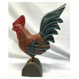 Wooden Rooster Decoration 11 1/2" Tall