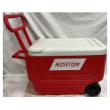 Igloo Wheelie-Cool Norton Red Cooler