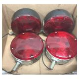4 LS369 Red Tail light Lamp Lens 4 3/8"