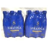 2 - 6 Pack Saratoga Sparkling Water 16 oz. Bottles