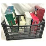 Glass Christmas Ornaments Box Lot in Crate