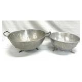 Vintage Aluminum Colanders