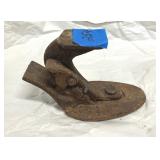 Rare High Heel Antique Cast Iron Cobbler Shoe