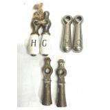 Vintage Hardware for Faucets Handles C & H, Brass