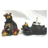 Bear Foots Figurines Giftwrapped & Candle Holder