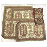 4 Velvet Tapestry Germany Placemats & Bell Pull